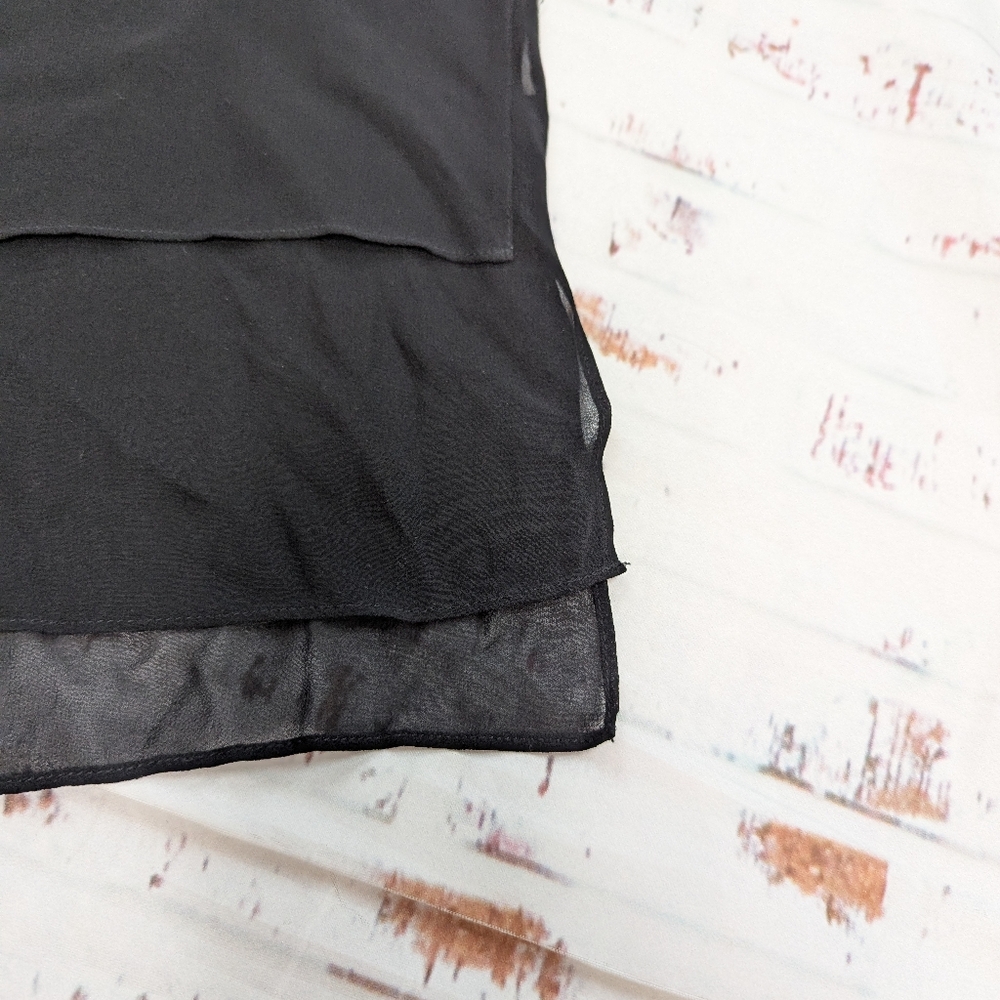 Vince silk layered Black Sleeveless Top - Picture 3 of 7